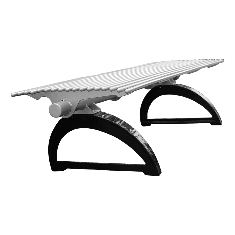 Backless Park Bench - Weatherproof Commercial Outdoor Bench