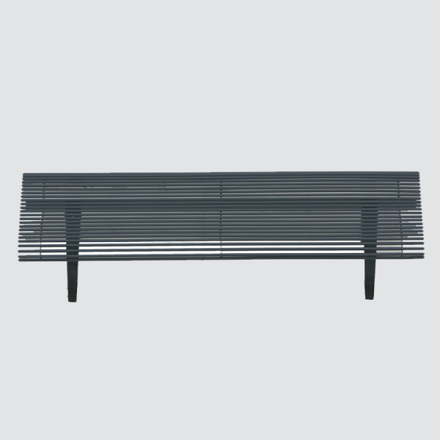 yalau Galvanized Steel Outdoor Bench - Durable Public Seating