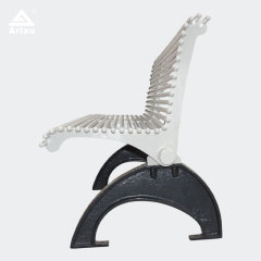 Modern Park Bench with Breathable Backrest - Commercial - yalau