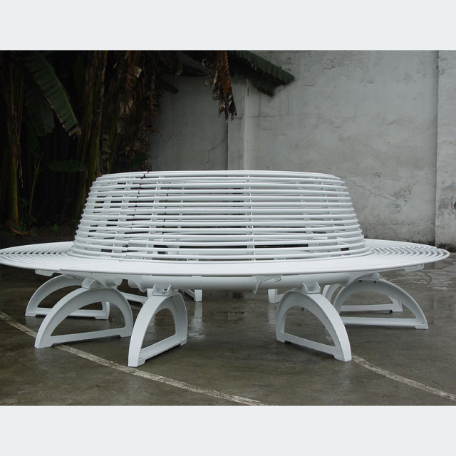 Circular Outdoor Lounge Bench - Multi-Person Round Park Seating