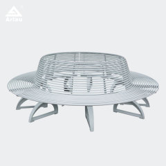 Circular Outdoor Lounge Bench - Multi-Person Round Park Seating
