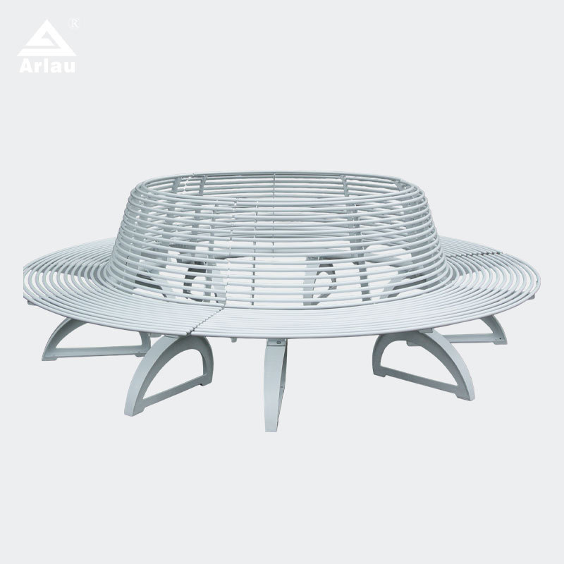 Circular Outdoor Lounge Bench - Multi-Person Round Park Seating