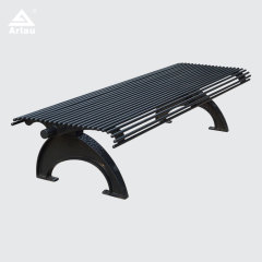 yalau Galvanized Steel Outdoor Bench - Durable Public Seating