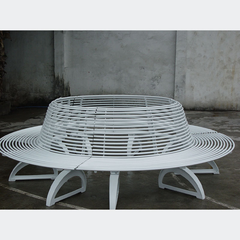 Circular Outdoor Lounge Bench - Multi-Person Round Park Seating