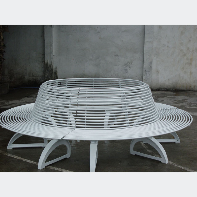 Circular Outdoor Lounge Bench - Multi-Person Round Park Seating