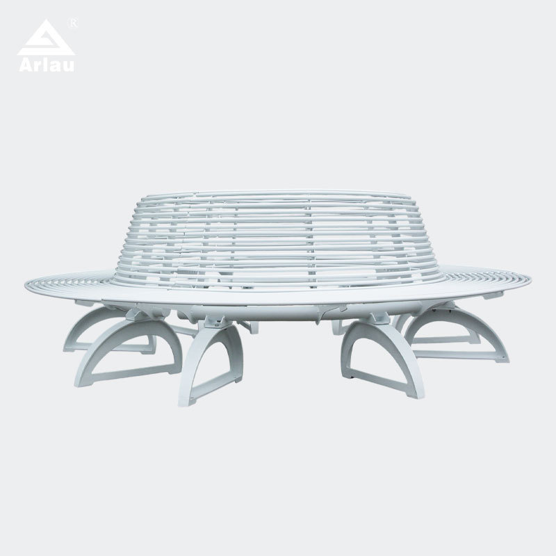 Circular Outdoor Lounge Bench - Multi-Person Round Park Seating