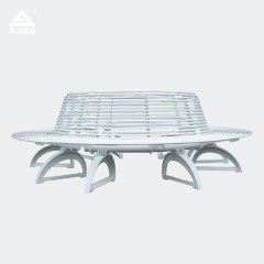 Circular Outdoor Lounge Bench - Multi-Person Round Park Seating