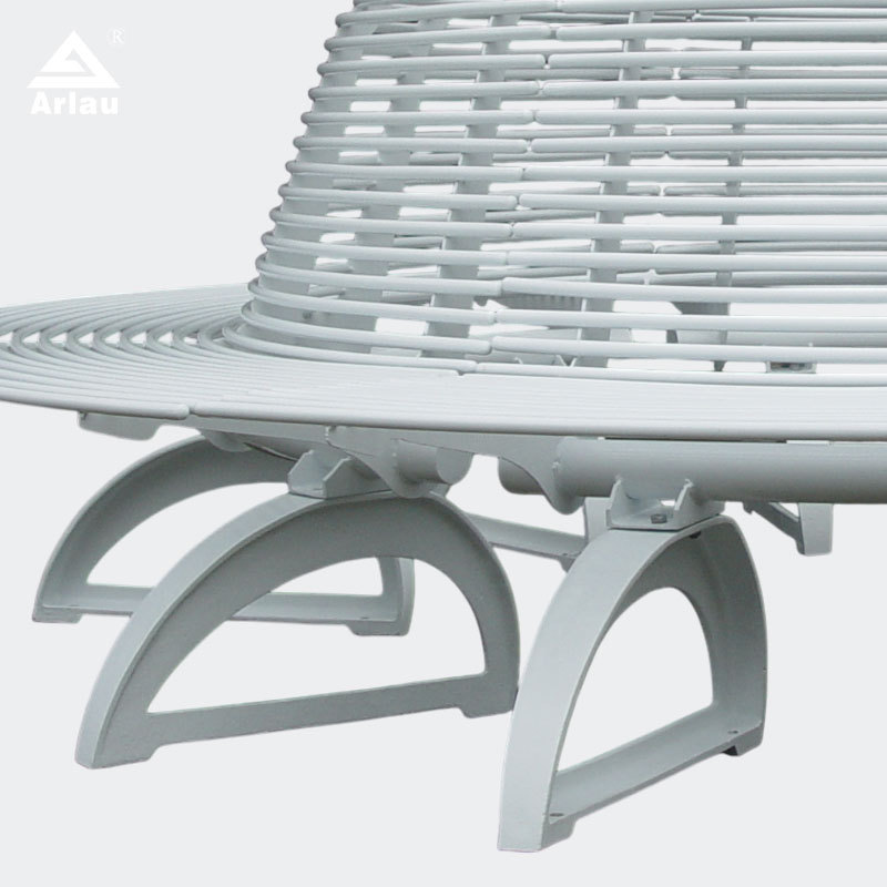 Circular Outdoor Lounge Bench - Multi-Person Round Park Seating