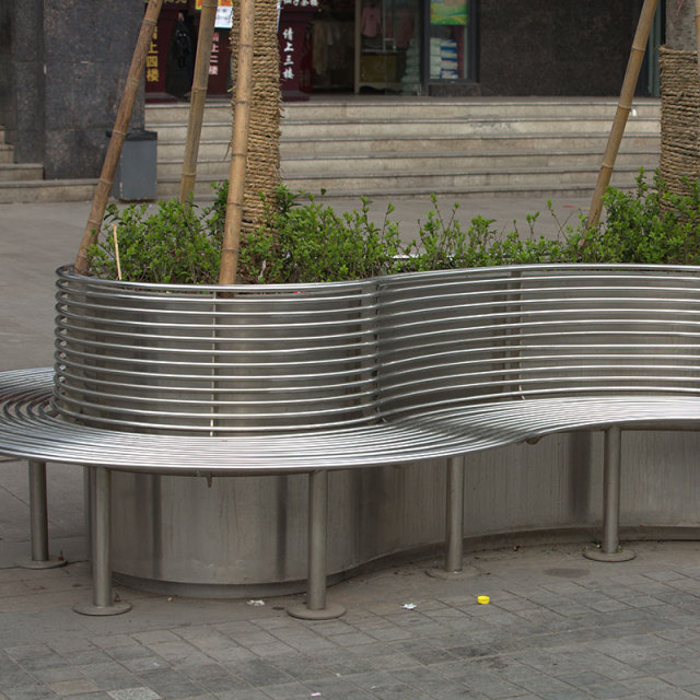 Stainless Steel Tree Bench 304 316 with Backrest – Arlau