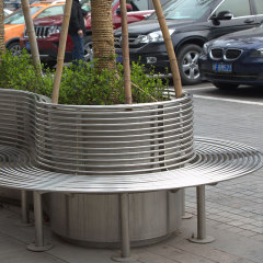 Stainless Steel Tree Bench 304 316 with Backrest – Arlau