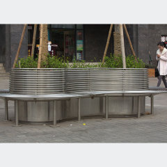 Stainless Steel Tree Bench 304 316 with Backrest – Arlau