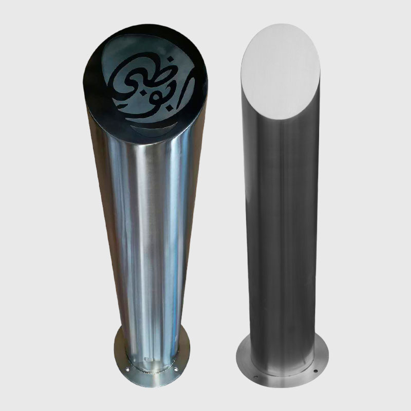 Fixed Safety Bollard - 316L Stainless Steel Traffic Control - yalau
