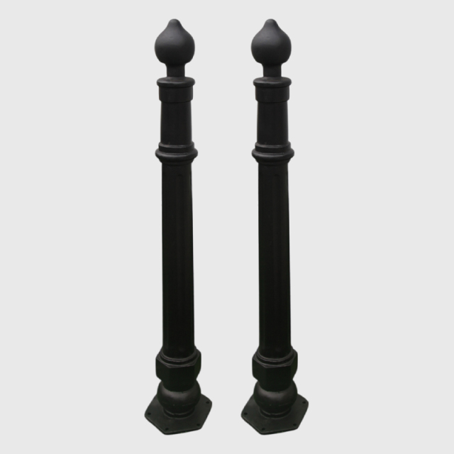 Heavy Duty Cast Iron Bollard Post Decorative Security Barrier