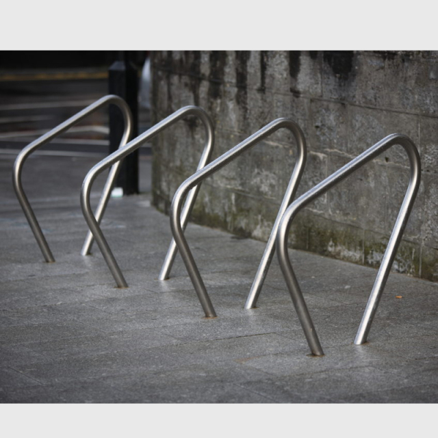 Triangular Bike Stand - 304 Stainless Steel Wall Rack