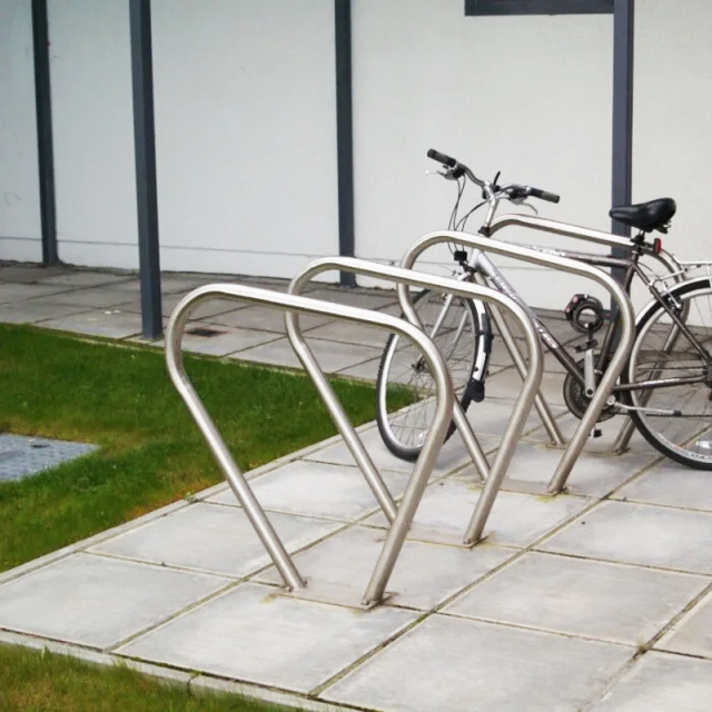 Triangular Bike Stand - 304 Stainless Steel Wall Rack