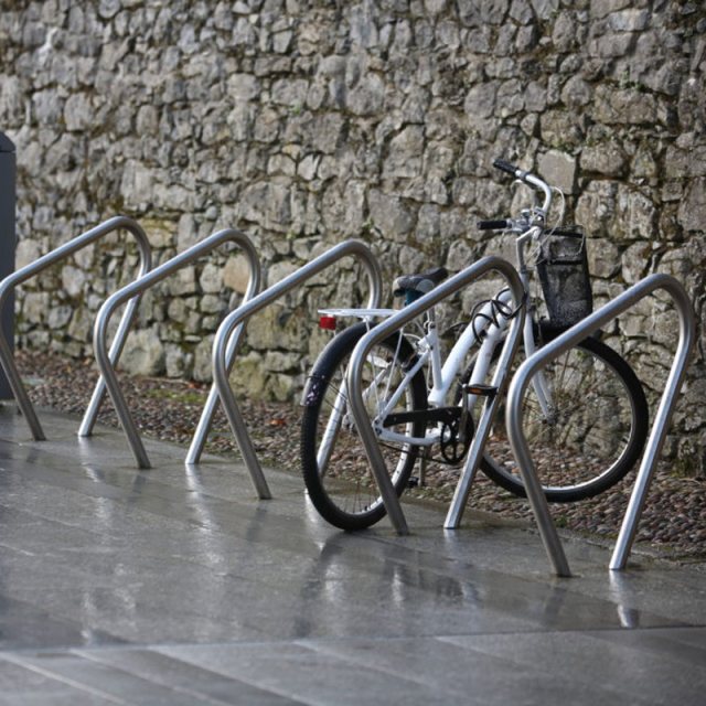 Triangular Bike Stand - 304 Stainless Steel Wall Rack