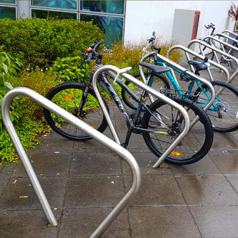 Triangular Bike Stand - 304 Stainless Steel Wall Rack