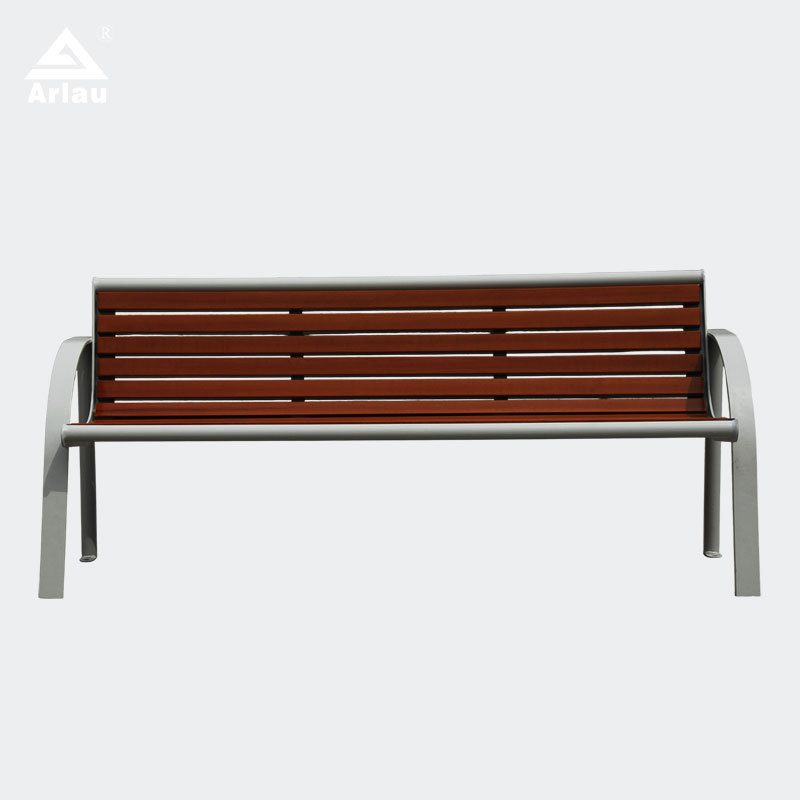 Commercial Outdoor Bench - Hot-Dip Galvanized Steel Frame - Arlau