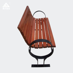 Plastic Wood Steel Outdoor Chair Weatherproof Durable Design