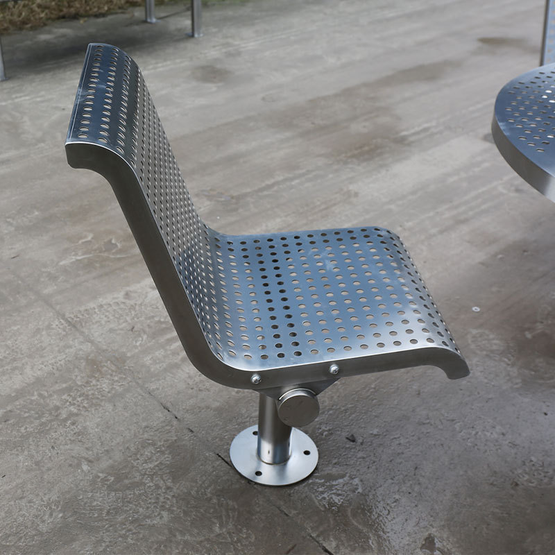 Marine Grade 304 316 Stainless Steel Round Picnic Table