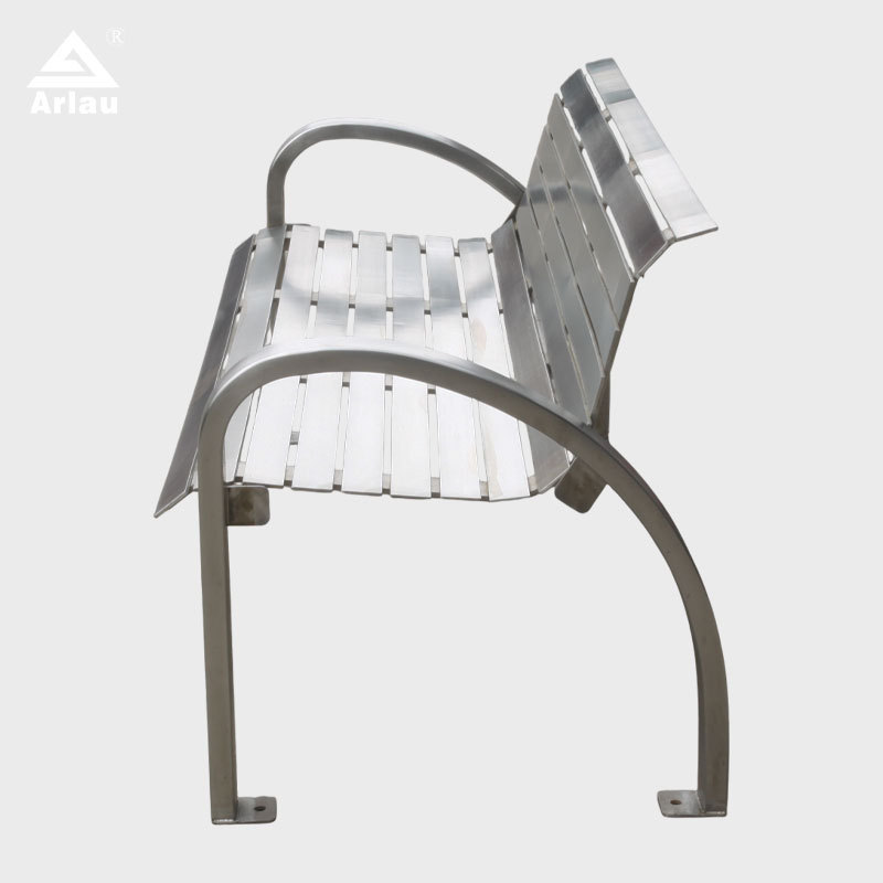 Modern Stainless Steel Outdoor Bench 304-316 Durable Design – Arlau