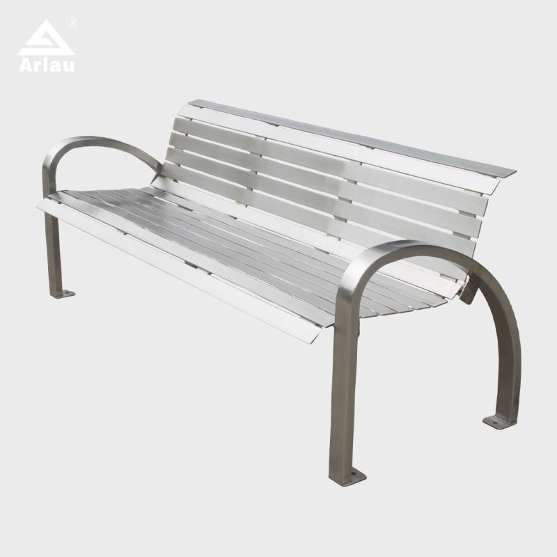 Modern Stainless Steel Outdoor Bench 304-316 Durable Design – Arlau