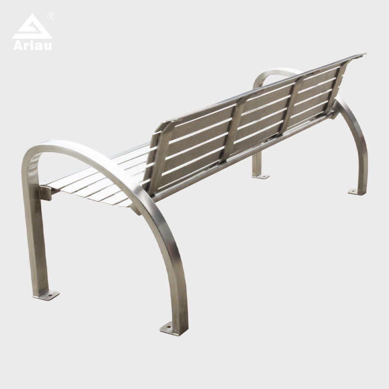 Modern Stainless Steel Outdoor Bench 304-316 Durable Design – Arlau