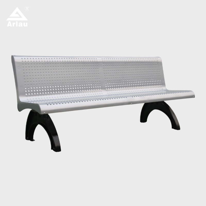 Heavy Duty Cast Iron Bench with Perforated Steel Seat - yalau