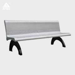 Heavy Duty Cast Iron Bench with Perforated Steel Seat - yalau