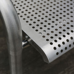 304 Stainless Steel Park Bench - Heavy-Duty Low-Maintenance Seating