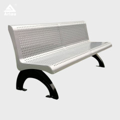 Heavy Duty Cast Iron Bench with Perforated Steel Seat - yalau