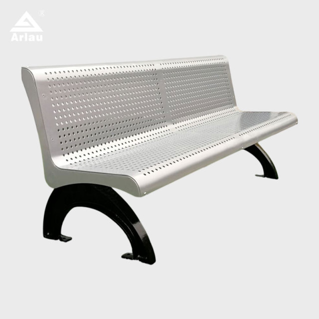 Heavy Duty Cast Iron Bench with Perforated Steel Seat - yalau