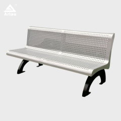 Heavy Duty Cast Iron Bench with Perforated Steel Seat - yalau