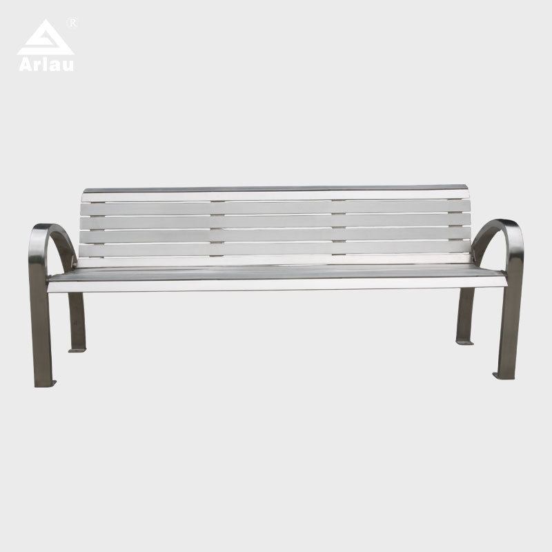 Modern Stainless Steel Outdoor Bench 304-316 Durable Design – Arlau