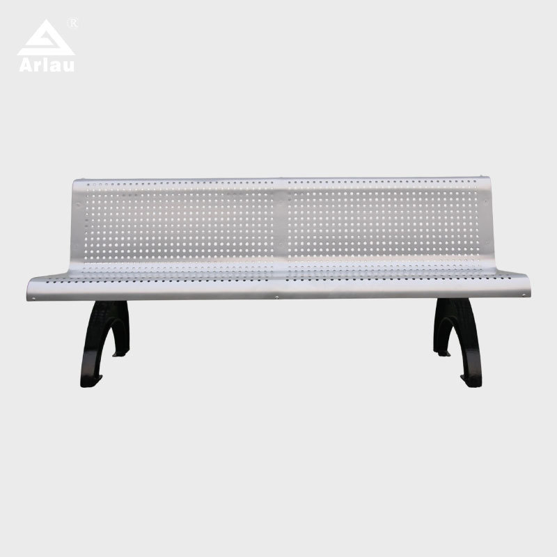 Heavy Duty Cast Iron Bench with Perforated Steel Seat - yalau