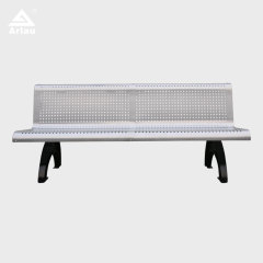 Heavy Duty Cast Iron Bench with Perforated Steel Seat - yalau