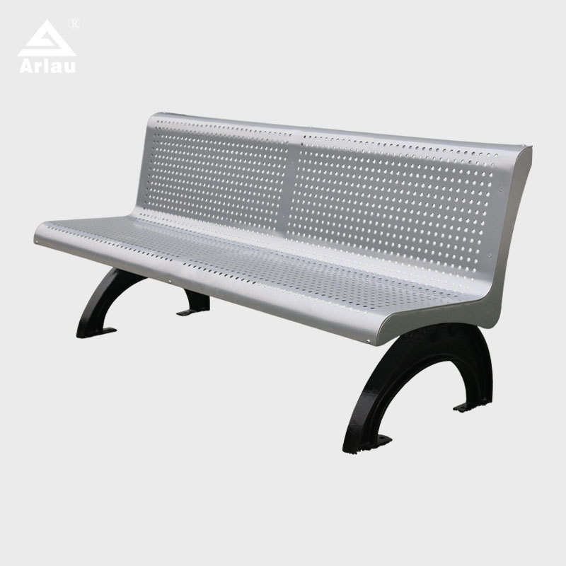 Heavy Duty Cast Iron Bench with Perforated Steel Seat - yalau