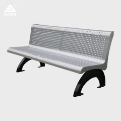 Heavy Duty Cast Iron Bench with Perforated Steel Seat - yalau