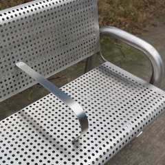 304 Stainless Steel Park Bench - Heavy-Duty Low-Maintenance Seating