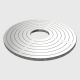 Round Tree Pit Cover - 304 Stainless Steel, Growth-Adaptive Design