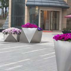 Stainless Steel Commercial Outdoor Planters FB01 Series - Arlau