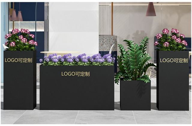 Elastic Modular Stainless Steel Planter Divider for Outdoor Seating
