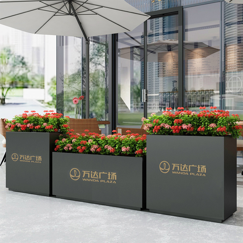 Outdoor Patio Divider Stainless Steel Planter Fence FB29 - Arlau
