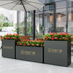 Outdoor Patio Divider Stainless Steel Planter Fence FB29 - Arlau