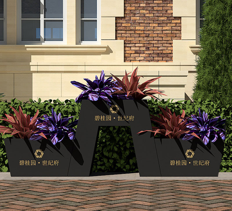 Elastic Long-Line Stainless Steel Commercial Planter Box