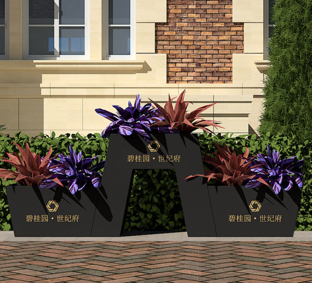 Elastic Long-Line Stainless Steel Commercial Planter Box