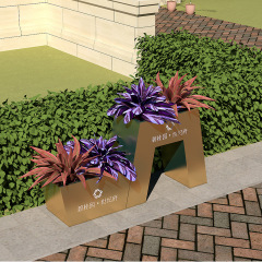 Elastic Long-Line Stainless Steel Commercial Planter Box