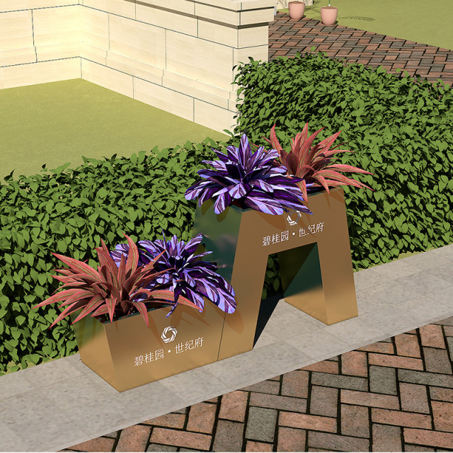 Elastic Long-Line Stainless Steel Commercial Planter Box