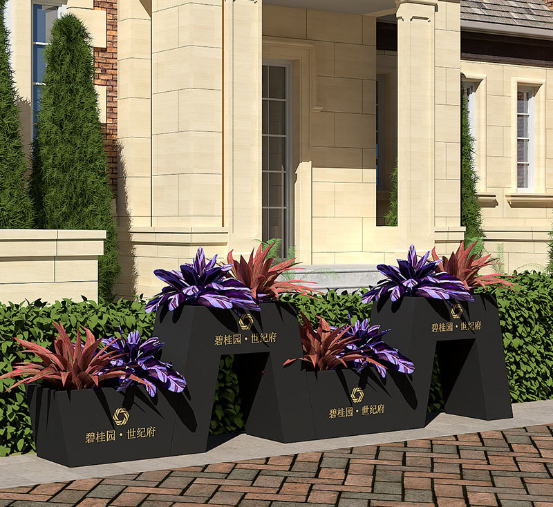 Elastic Long-Line Stainless Steel Commercial Planter Box