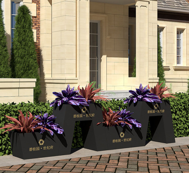 Elastic Long-Line Stainless Steel Commercial Planter Box